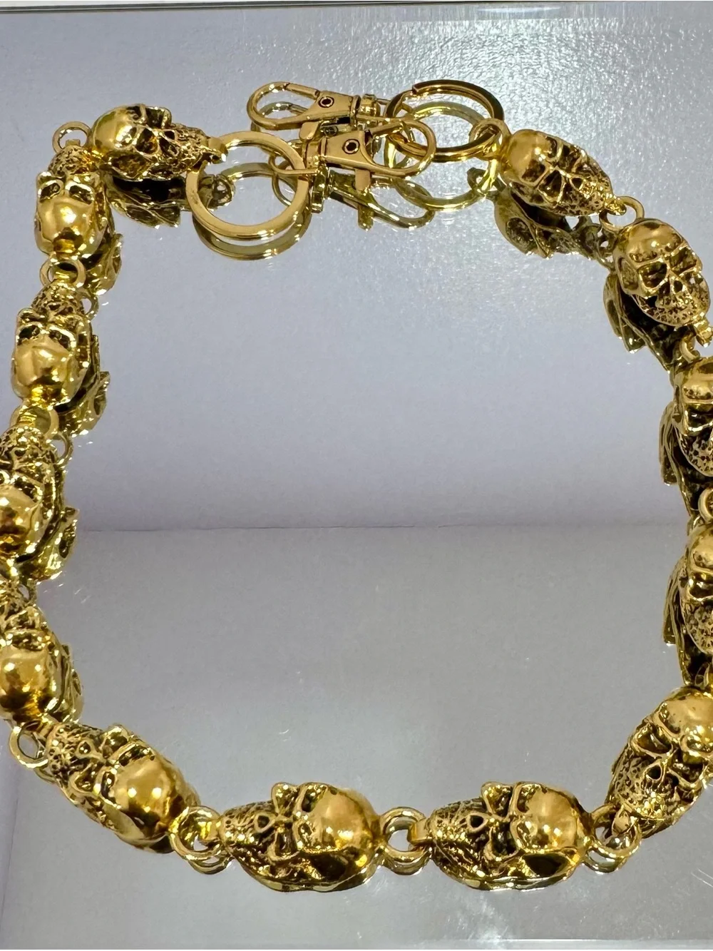 New Gold Skull Bag Chain 18 inches